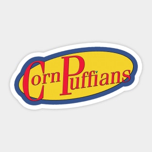 Limited Edition Seinfeld Inspired Corn Puffians Logo Sticker